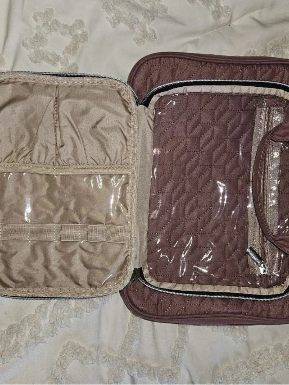Travel Hanging Cosmetic Organizer Bag - Dusty Pink